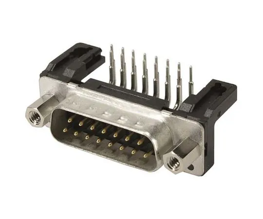 64-1661-98　Harting D-Sub Standard Series, 37 Way Right Angle Through Hole PCB D-sub Connector Plug, 2.76mm Pitch, with 4-40 UNC,　09664227803