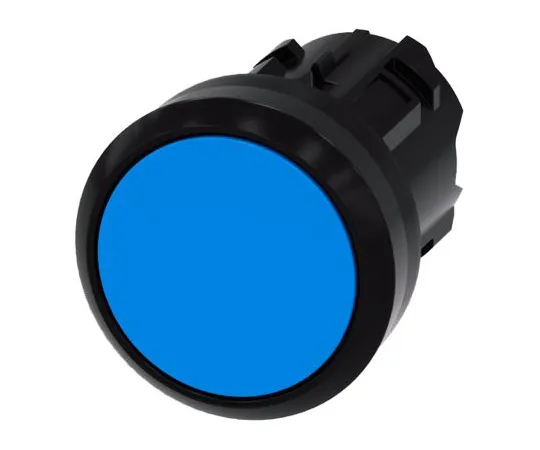 64-1702-34　Siemens SIRIUS ACT Series, Blue Push Button Head, Momentary, 22mm Cutout　3SU1000-0AB50-0AA0