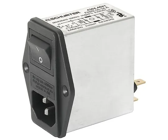 64-1672-14　Male C14 IEC Filter Screw 5 x 20mm,Quick Connect,Rated At 10A,250 V ac Operating Frequency 50 (IEC) Hz, 60 (UL / CSA) Hz　4304.4065
