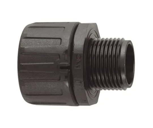 64-1691-07　Flexicon Straight Cable Conduit Fitting, Nylon Black 20mm nominal size IP66 M20　FPA20-M20B