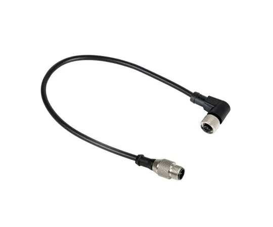 64-1717-59　RS PRO Right Angle M12 to Straight M12 Cable assembly, 3 Core 2m Cable　877-1195