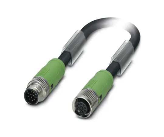 64-1650-22　Phoenix Contact M12 12-Pin - M12 12-Pin Male - Female Cable & Connector　1402551