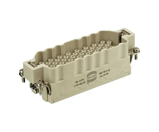 64-1704-74　Han EEE HMC Series size 24 B Connector Insert, Male, 64 Way, 16A, 500 V　09322643001