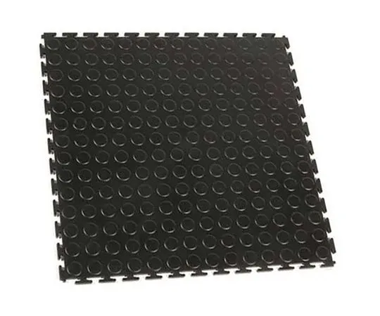 64-1693-09　COBA Black Industrial Floor Tile PVC Workfloor With Solid Surface Finish　TLS010001E