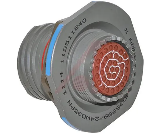 64-1707-70　Amphenol D38999 Series, 37 Way Jam Nut MIL Spec Circular Connector Receptacle, Pin Contacts,Shell Size 15, Quick　D38999/24WD35PN