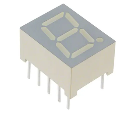 64-1649-73　SC39-11SYKWA Kingbright 7-Segment LED Display, CC Yellow 86 mcd RH DP 10mm　SC39-11SYKWA