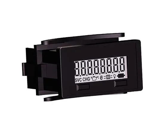 64-1750-06　Trumeter Hour Counter, 7 (Annunciators Icon), 8 (Figure) digits, LCD, Terminal Block Connection, Voltage, 10 to300 V dc　6320-2500-0000
