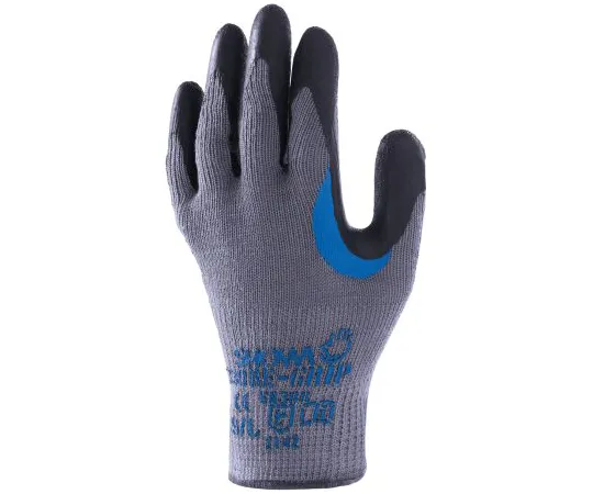 64-1727-10　Showa Cotton Latex-Coated General Purpose Gloves, size 8, Grey　SHO3302