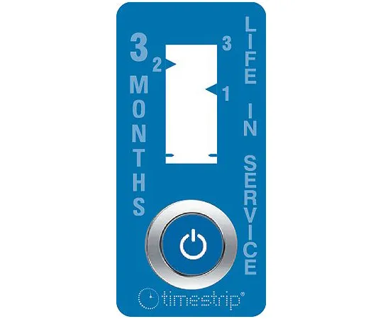 64-1661-42　Timestrip Non-Reversible Time Indicator Label, 19 x 40 mm, 3 Months　TS172