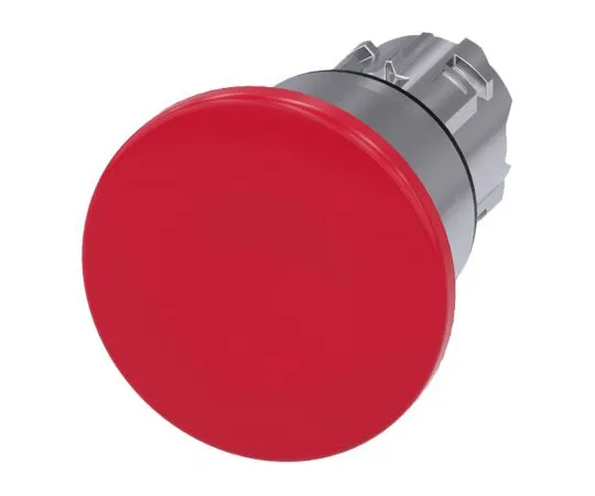 64-1703-03　Siemens SIRIUS ACT Series, Red Push Button Head, Latching, 22mm Cutout　3SU1050-1BA20-0AA0