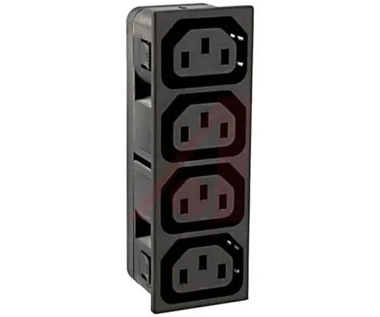 64-1673-44　Schurter F Snap-In IEC Connector Socket, 10 (IEC) A, 15 (UL & CSA) A, 250 V ac　4752.4200