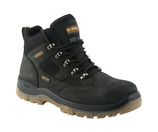64-1652-17　DeWALT Challenger Black Steel Toe Men Safety Boots, UK 9, US 10　BLACK CHALLENGER 4 9