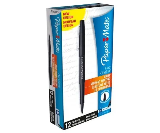 64-1706-27　Paper Mate Black Ball Point Pen　S0190973