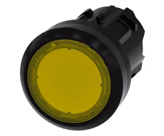64-1702-19　Siemens SIRIUS ACT Series, Yellow Push Button Head, Momentary, 22mm Cutout　3SU1001-0AB30-0AA0