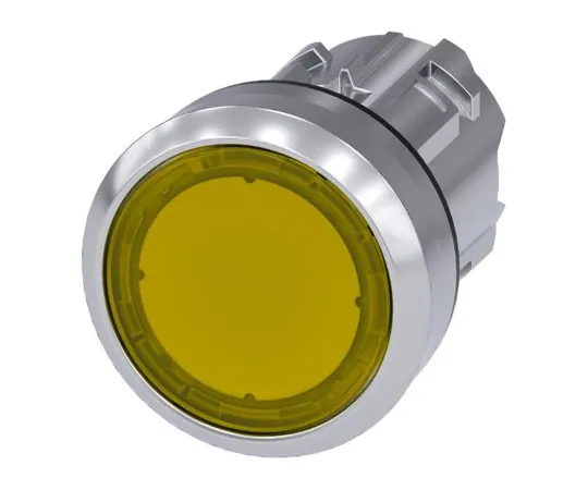 64-1703-16　Siemens SIRIUS ACT Series, Yellow Push Button Head, Momentary, 22mm Cutout　3SU1051-0AB30-0AA0