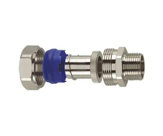 64-1693-54　Flexicon Straight Cable Conduit Fitting, Brass Nickel Plated 12mm nominal size IP65 M16　FSU12-M16-C