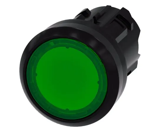 64-1702-22　Siemens SIRIUS ACT Series, Green Push Button Head, Momentary, 22mm Cutout　3SU1001-0AB40-0AA0