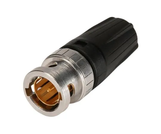 64-1741-89　Neutrik Rear Twist NBNC Series Straight 75Ω Cable Mount BNC Connector, Plug, Optalloy, Crimp Termination, Reverse　NBNC75BLP9