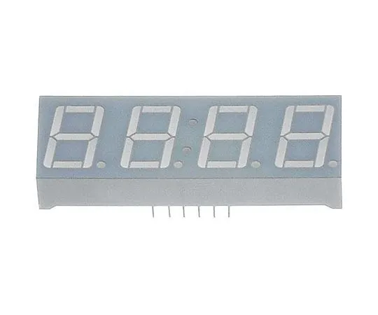 64-1690-70　CA56-12SYKWA Kingbright 4 Digit 7-Segment LED Display, CA Yellow 120 mcd RH DP 14.2mm　CA56-12SYKWA