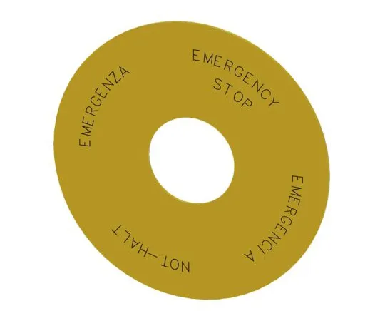64-1704-29　Siemens SIRIUS ACT Leg*** Plate for *** with Emergency Stop Mushroom Push Button　3SU1900-0BC31-0NB0