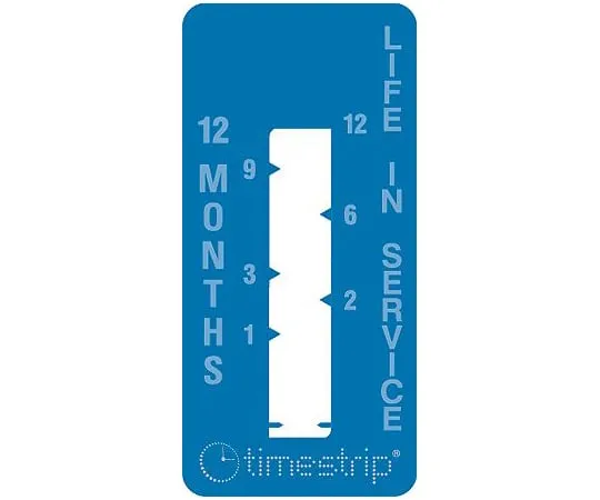 64-1661-44　Timestrip Non-Reversible Time Indicator Label, 19 x 40 mm, 12 Months　TS121
