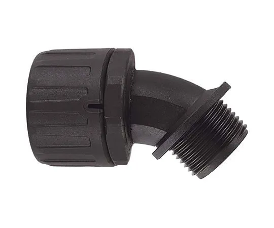 64-1691-19　Flexicon 45° Elbow Cable Conduit Fitting, Nylon Black 21mm nominal size IP66 M20　FPA21-M20-45B