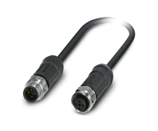 64-1649-08　Phoenix Contact M12 4-Pin - M12 4-Pin Male - Female Cable & Connector　1454118
