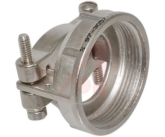 64-1694-34　Amphenol 97 Series, Size 20, 22 Straight Cable Clamp, For Use With Jacketed Cable, Wires Protected by Tubing　97-3057-1012