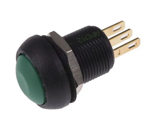 64-1653-80　APEM Single Pole Double Throw (SPDT) Momentary Push Button Switch, IP67, 13.6 (Dia.)mm, Panel Mount, 28V dc　IMR7Z432UL