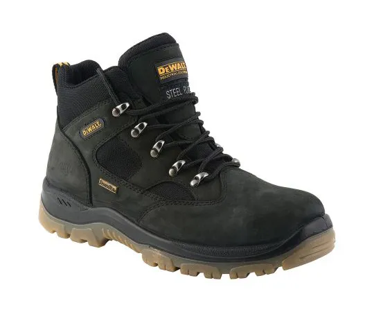 64-1652-21　DeWALT Challenger Black Steel Toe Men Safety Boots, UK 12, US 13　BLACK CHALLENGER 4 12