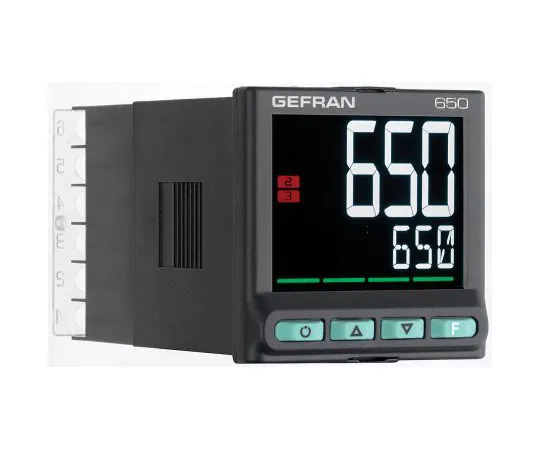 64-1645-29　Gefran 650 PID Temperature Controller, 48 x 48mm, 3 Output Relay, 100 → 240 V ac Supply Voltage　650-R-RR0-00000-1-G