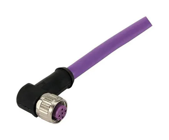 64-1724-38　Harting, 2134 Series, Right Angle M12 to Unterminated Cable assembly, 2 Core 5m Cable　21349100486050
