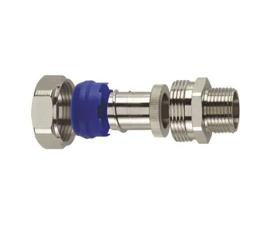 64-1693-53　Flexicon Straight Cable Conduit Fitting, Brass Nickel Plated 16mm nominal size IP65 M20　FSU16-M20-C