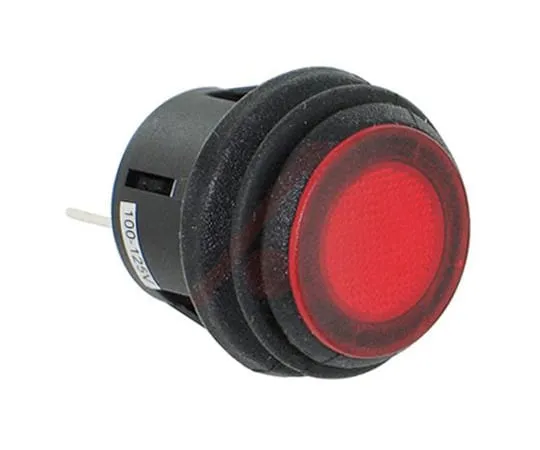64-1672-44　ZF Illuminated Single Pole Single Throw (SPST), Latching Rocker Switch Panel Mount　KFB2ALA2RBB