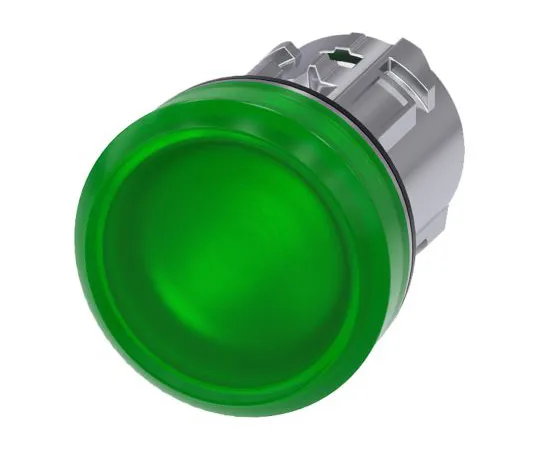 64-1703-20　Siemens SIRIUS ACT Series, Green Pilot Light Head, 22mm Cutout　3SU1051-6AA40-0AA0