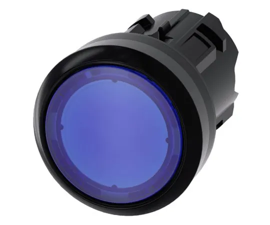 64-1702-23　Siemens SIRIUS ACT Series, Blue Push Button Head, Momentary, 22mm Cutout　3SU1001-0AB50-0AA0