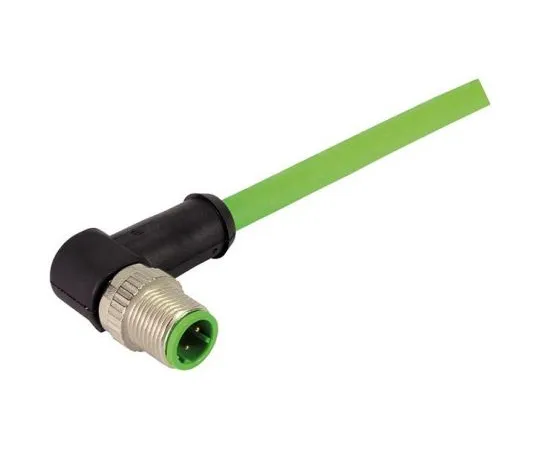 64-1724-48　Harting, 2134 Series, Right Angle M12 to Unterminated Cable assembly, 4 Core 1m Cable　21349400405010