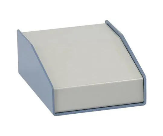 64-1672-58　Hammond 1456, Sloped Front, Aluminium, 357 x 183 x 102mm Desktop Enclosure, Beige, Blue　1456PG4WHBU