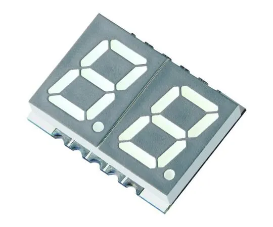 64-1716-81　KCDA39-105 Kingbright 2 Digit 7-Segment LED Display, CA Red 36 mcd RH DP 10mm　KCDA39-105