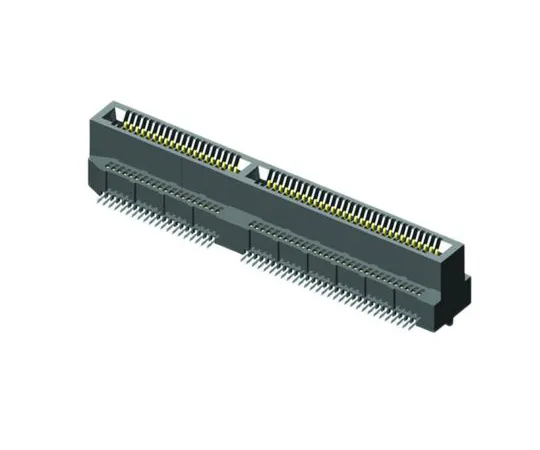 64-1805-81　Samtec MEC8-DV Series, Vertical FemalePCBEdge Connector, SMT Mount, 120 Way, 2 Row, 0.8mm Pitch, 1.8A　MEC8-160-02-L-DV-A