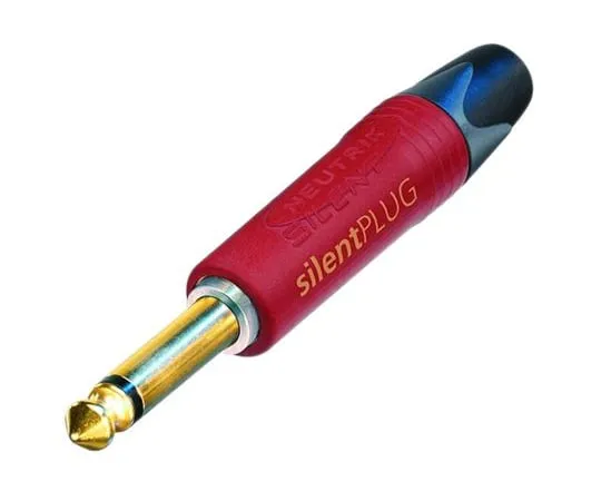 64-1800-89　Neutrik silentPLUG PX Series, 1/4 in Cable Mount Mono Jack Plug, 2 Pole, 15A　RSNP2X-AU-SILENT
