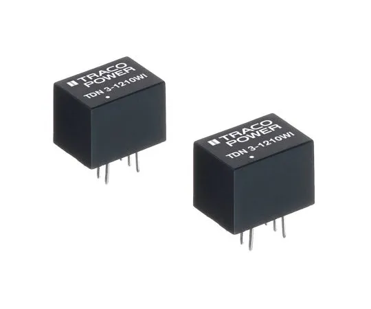 64-1801-90　TRACOPOWER TDN 3WI 3W Isolated DC-DC Converter Through Hole, Voltage in 18 → 75 V dc, Voltage out ±15V dc　TDN 3-4823WI