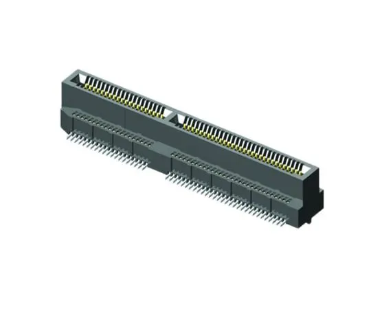 64-1805-79　Samtec MEC8-DV Series, Vertical FemalePCBEdge Connector, SMT Mount, 100 Way, 2 Row, 0.8mm Pitch, 1.8A　MEC8-150-02-L-DV-A