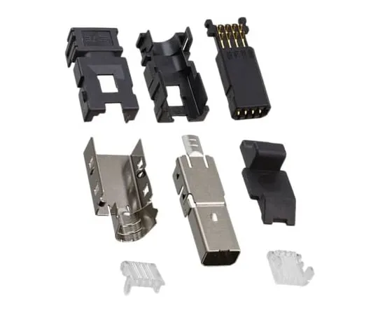 64-1803-84　TE Connectivity Type II Series, Cable Mount Mini I/O Connector Plug, 8 Way, Shielded　1-2201855-1