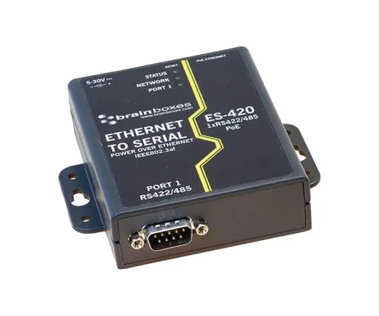 64-1804-33　Brainboxes Device Server for *** with PoE Switch 1 x RS-422, RS-485　ES-420