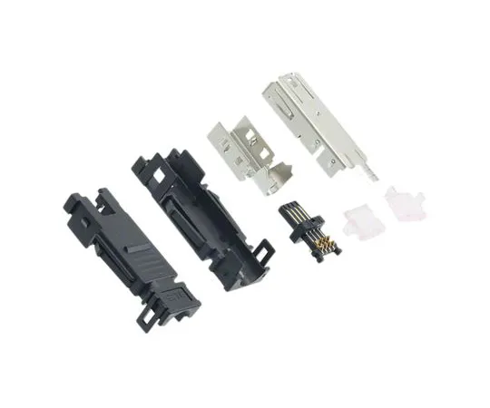 64-1803-90　TE Connectivity Type I Series, Cable Mount Mini I/O Connector Female, 8 Way, Shielded　2201864-2