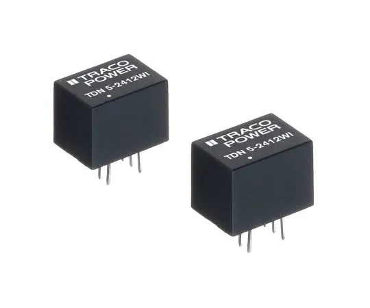 64-1802-10　TRACOPOWER TND 5WI 5W Isolated DC-DC Converter Through Hole, Voltage in 18 → 75 V dc, Voltage out 12V dc　TDN 5-4812WI