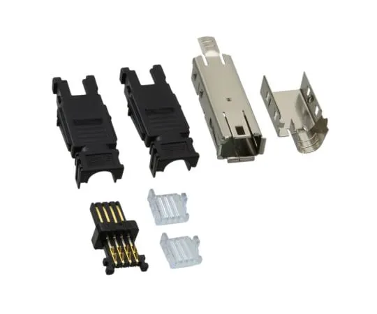 64-1803-86　TE Connectivity Type I Series, Cable Mount Mini I/O Connector Female, 8 Way, Shielded　2201864-1