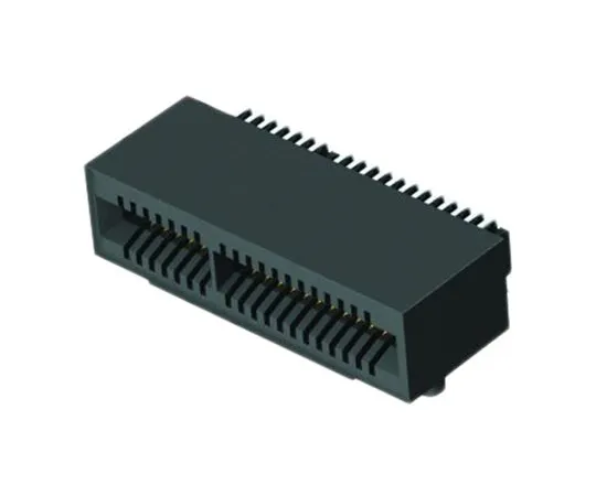 64-1805-95　Samtec MEC1-RA Series, Right Angle FemalePCBEdge Connector, SMT Mount, 40 Way, 2 Row, 1mm Pitch, 1.6A　MEC1-120-02-L-D-RA1-SL