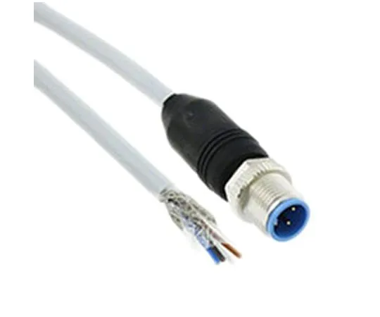 64-1776-07　TE Connectivity Straight M12 to Unterminated Cable assembly, 4 Core 1.5m Cable　1-2273044-1